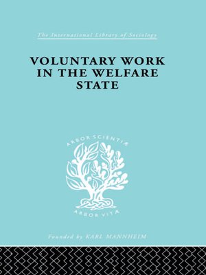 cover image of Voluntary Work in the Welfare State